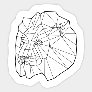 Lion wireframe Sticker